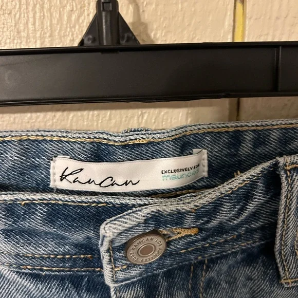 KanCan Medium Blue Denim Jeans with Contrast Stitching - Picture 2 of 5